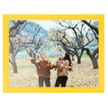ArtToFrames 5x7 Inch Yellow Picture Frame, This 1.00 Inch Custom Wood Poster Frame is Yellow - Comes with Foam Backing 3/16 inch
