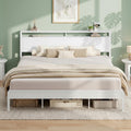 LIKIMIO California King Bed Frame with Headboard, Wood Camas California King with Strong Supports, Sturdy, Noise-Free, No Box Sp