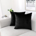 NiNi ALL Teal Velvet Throw Pillow Covers 12x12 Pack of 2 Decorative Couch