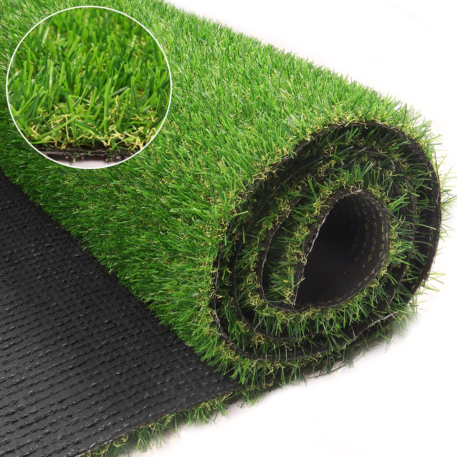 Weidear Artificial Turf Grass 1 Ft X 9 Ft, Realistic Fake Grass Rug With Drainage Holes, 20Mm Indoor Outdoor Lawn Grass Landscap