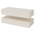 StorageWorks 7 Inch Low Profile Under Bed Clothes Storage Bins with Lids