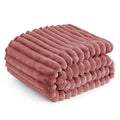 Bedsure Brick Dust Fleece Throw Blanket For Couch - Super Soft Cozy Blankets For Women, Cute Small Blanket For Girls, 50X60 Inch