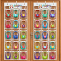 KJX 2 Pack Classroom Headphone Storage Organizer with 30 Clear PVC Pockets