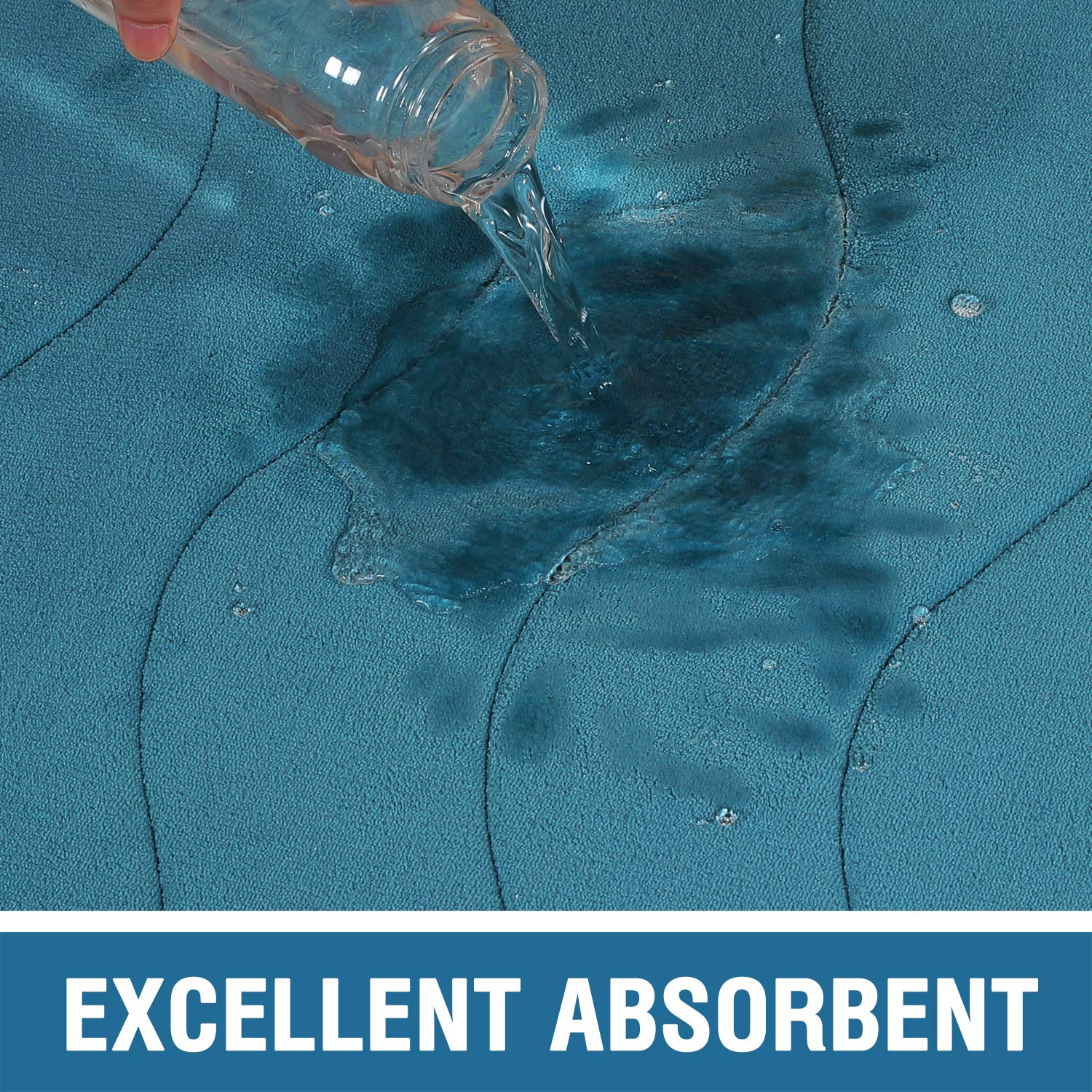 Flamingo P Memory Foam Bath Mat Extra Long Bath Mats For Bathroom Non Slip Bathroom Runner Rug Water Absorbent Soft Washable Bat