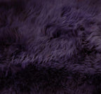 HomeRoots 2' X 3' Purple New Zealand Natural Sheepskin Rug
