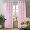 STELLAGEM Polyester Tringle Printed Curtain for Window 5Ft Pack of 2| Eyelet Grommet Curtains Panels for Home and Office Decor,