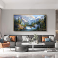 XLSJERST Waterfall Wall Art - Natural Picture Lake Landscape Large Paintings Artwork for Walls Canvas Wall Art for Living Room B
