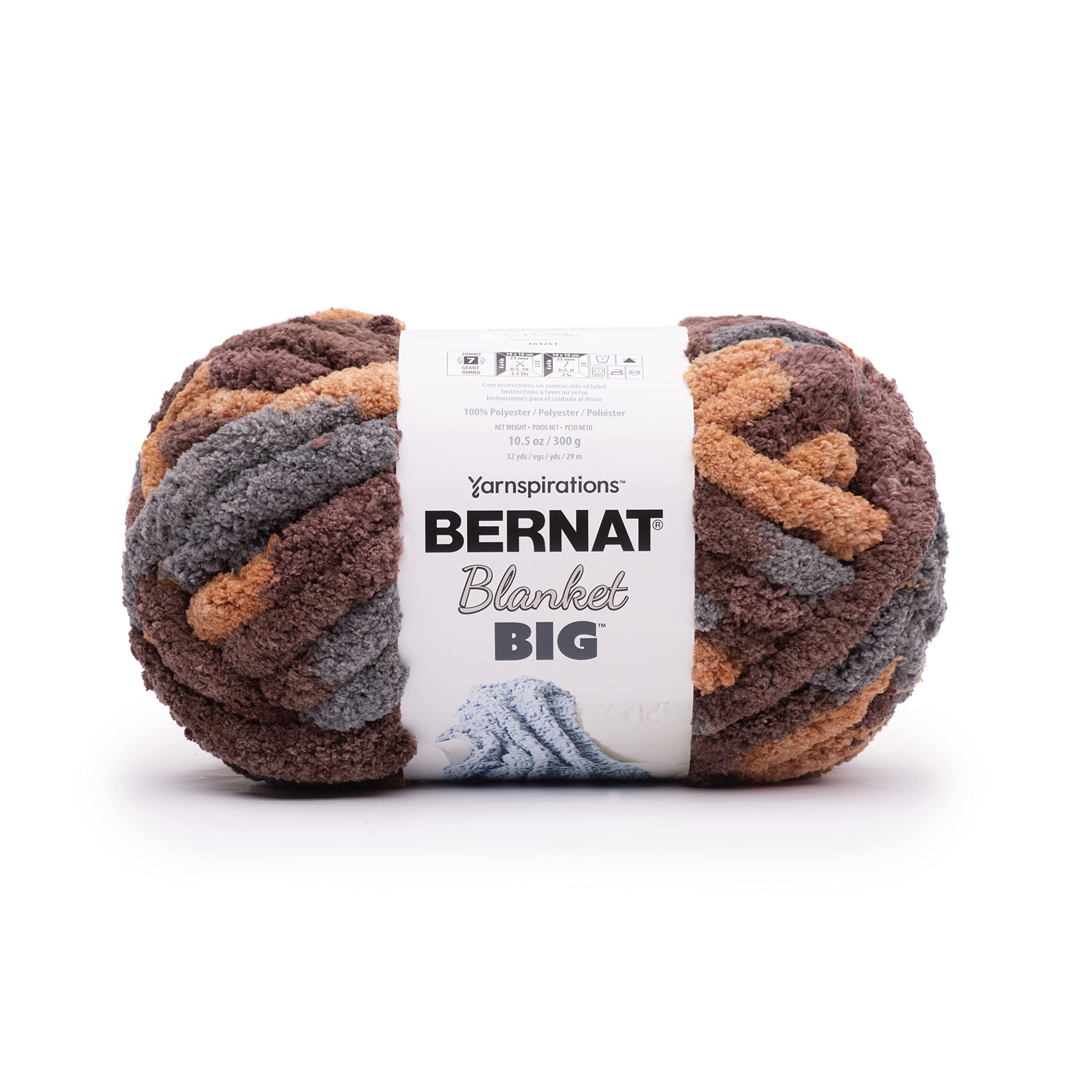 Bernat Blanket 'Big', Firewood, 300G
