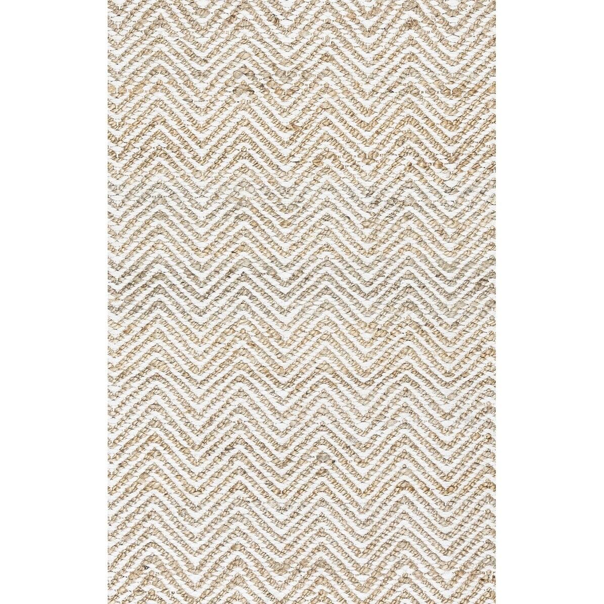 Rizzy Home Alora Decor Harlem 8' X 10' Chevron Natural/Gray/Rust/Blue Hand-Woven Area Rug