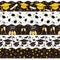 Whaline 69Ft Graduation Bulletin Board Border Congrats Grad Decoration Borders Graduation Cap Star Wineglass Trim Border Bulleti