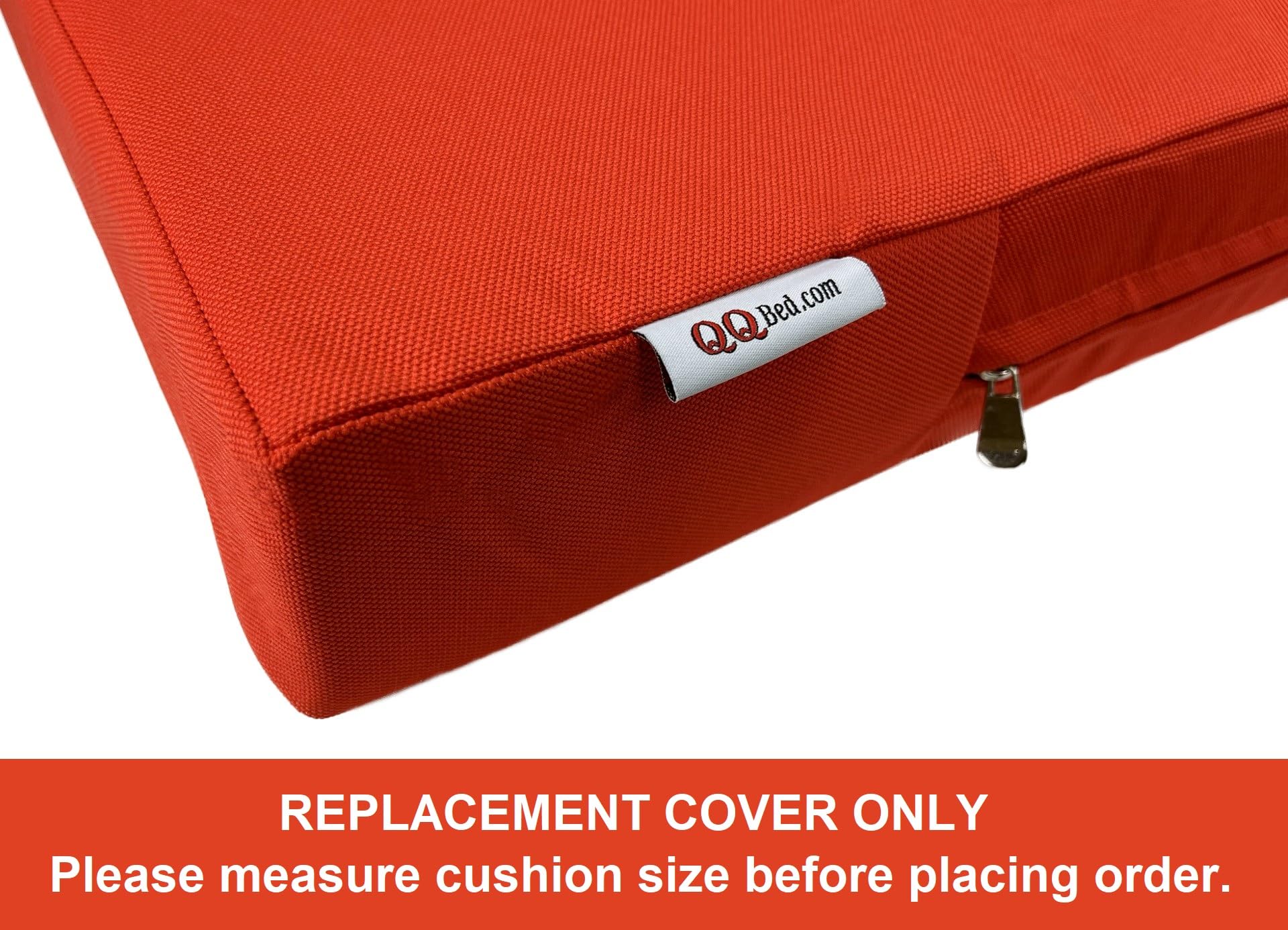 Qqbed 2 Pack Outdoor Patio Chair Pillow Seat Water-Resistant Cushion Covers In Tango Color 18'X16'X4' - Replacement Covers On