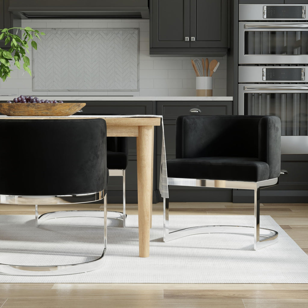 Neos Modern Furniture C1422K-SS Chair, Black