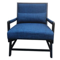 The Urban Port Fabric Padded Wooden Frame Accent Sofa Chair with Armrest