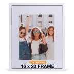 Beyond Your Thoughts 16''X20'' with Matted for 11''X14'' Wood + Glass (Hang/Stand) White Picture Photo Frame Photo for Wall Top-