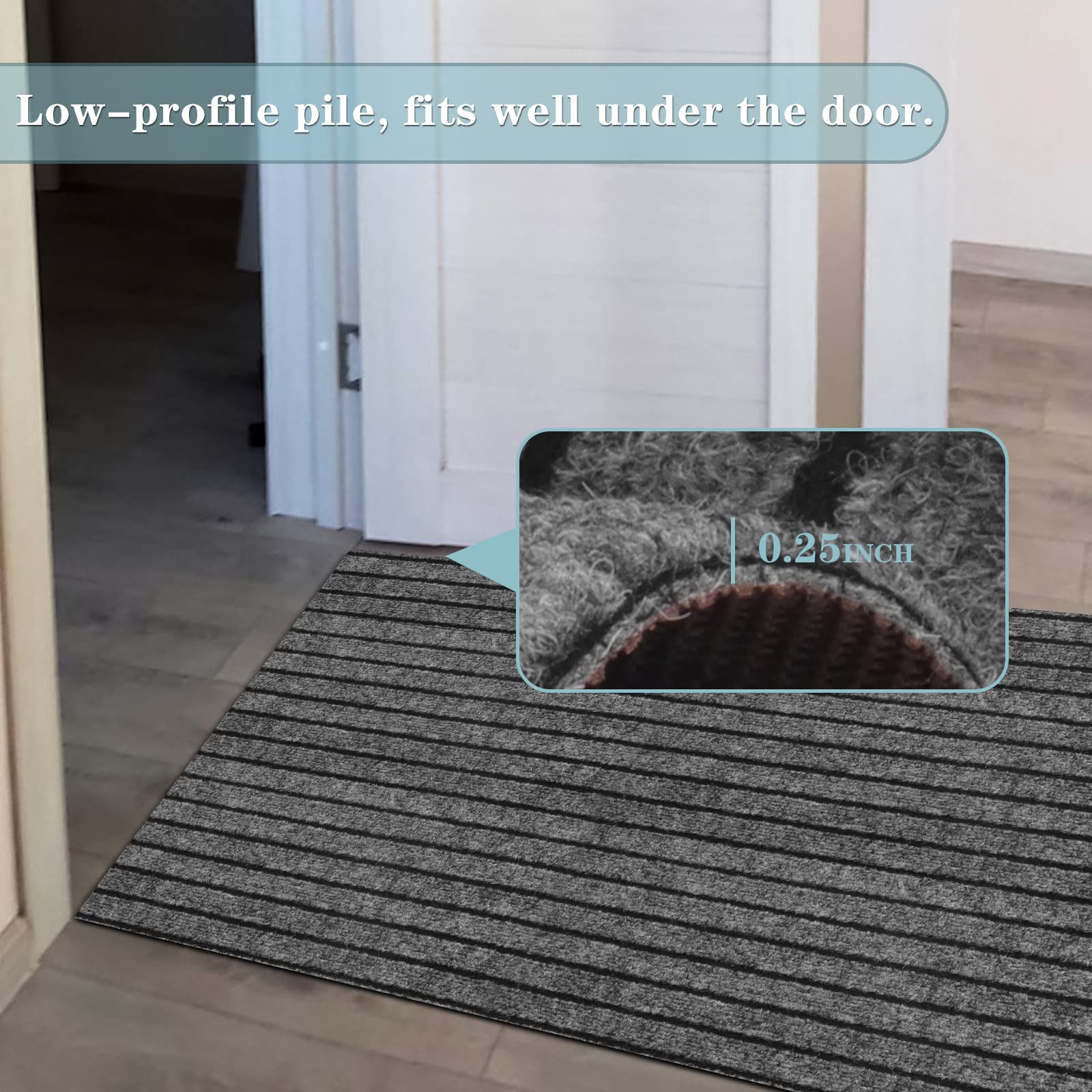 Runner Rug 3Ft X 30Ft, Ayoha 2'-82' Utility Carpet Runner For Entryway Hallway Aisles Balcony Garages, Area Rugs With Non-Slip R