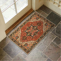 Collive Washable Indoor Door mat, Non Slip Retro Entryway Rug 20 x 32 Doormat Quick Absorbent Entrance Rug Distressed Front Door