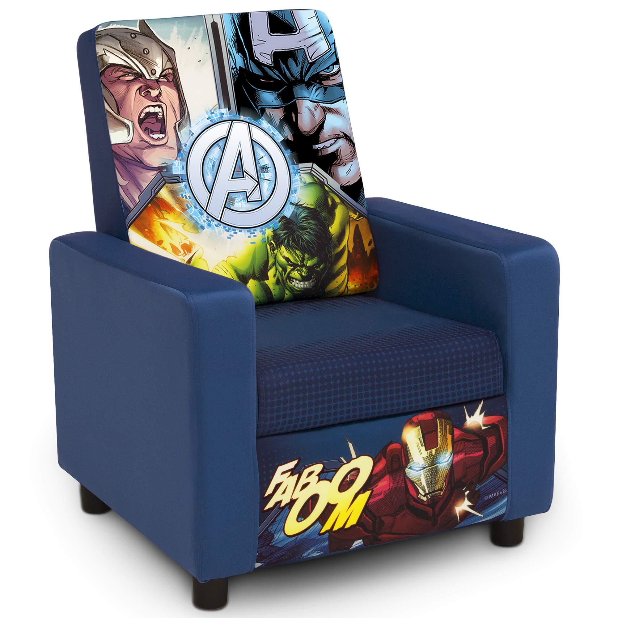 Marvel Avengers High Back Upholstered Chair Iron By Delta Children