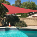 Tang 7'X12'X14' Sun Shade Sail Right Triangle Permeable Canopy Uv Block Shade Cloth Heavy Duty Fabric For Patio Outdoor Backyard