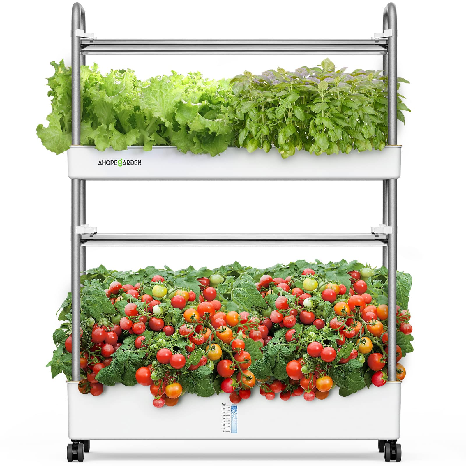 Indoor Garden Hydroponics Growing System, 60 Pods Vertical Herb Garden With Led Grow Light - Plant Germination Kit Aeroponic Veg