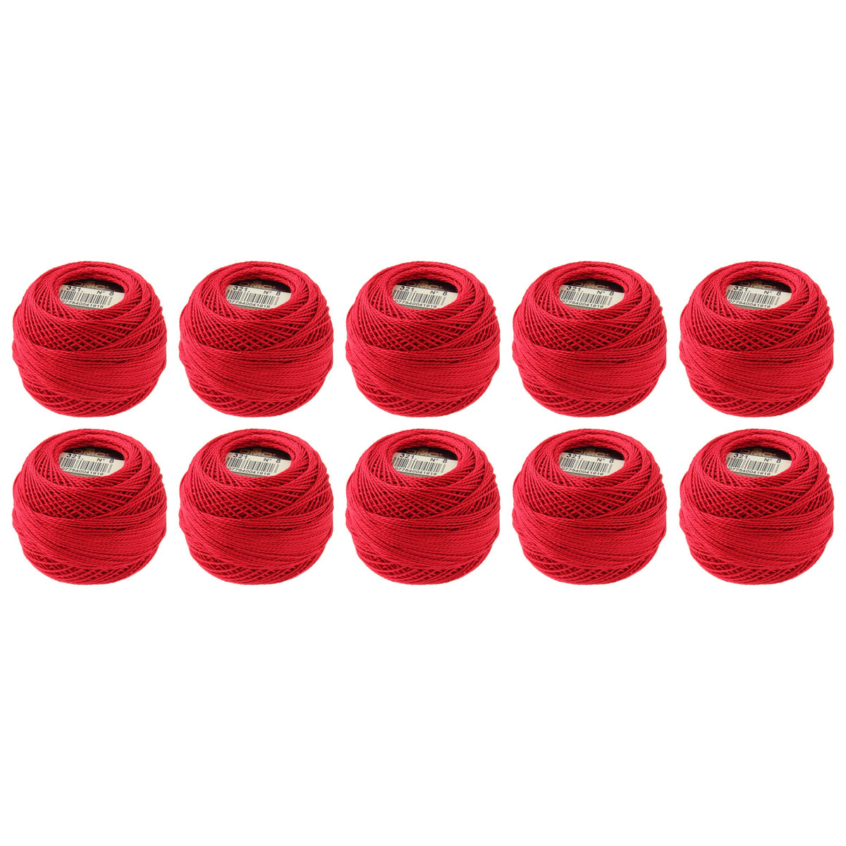 Dmc 116 8-321 Pearl Cotton Thread Balls, Red, Size 8