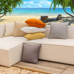 Home Brilliant Outdoor Pillow Covers 16X16 Set Of 4 Christmas Red Outdoor Throw Pillows For Couch Patio Waterproof Slipcovers Fo
