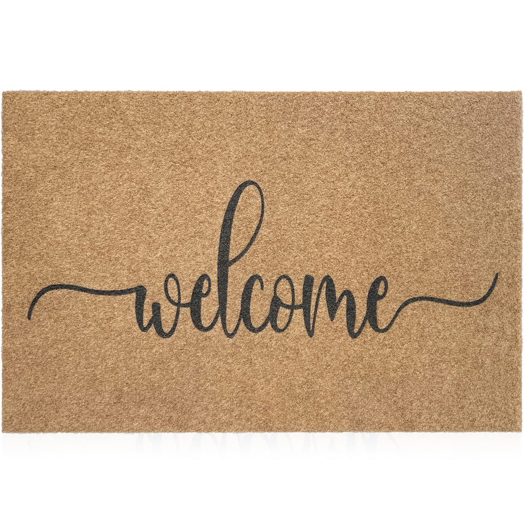 Mwazzll Large Welcome Mat Outdoor Indoor Non Slip Doormat Durable Easy To Clean Super Absorb Mud Front Door Mats For Entrance,Pa