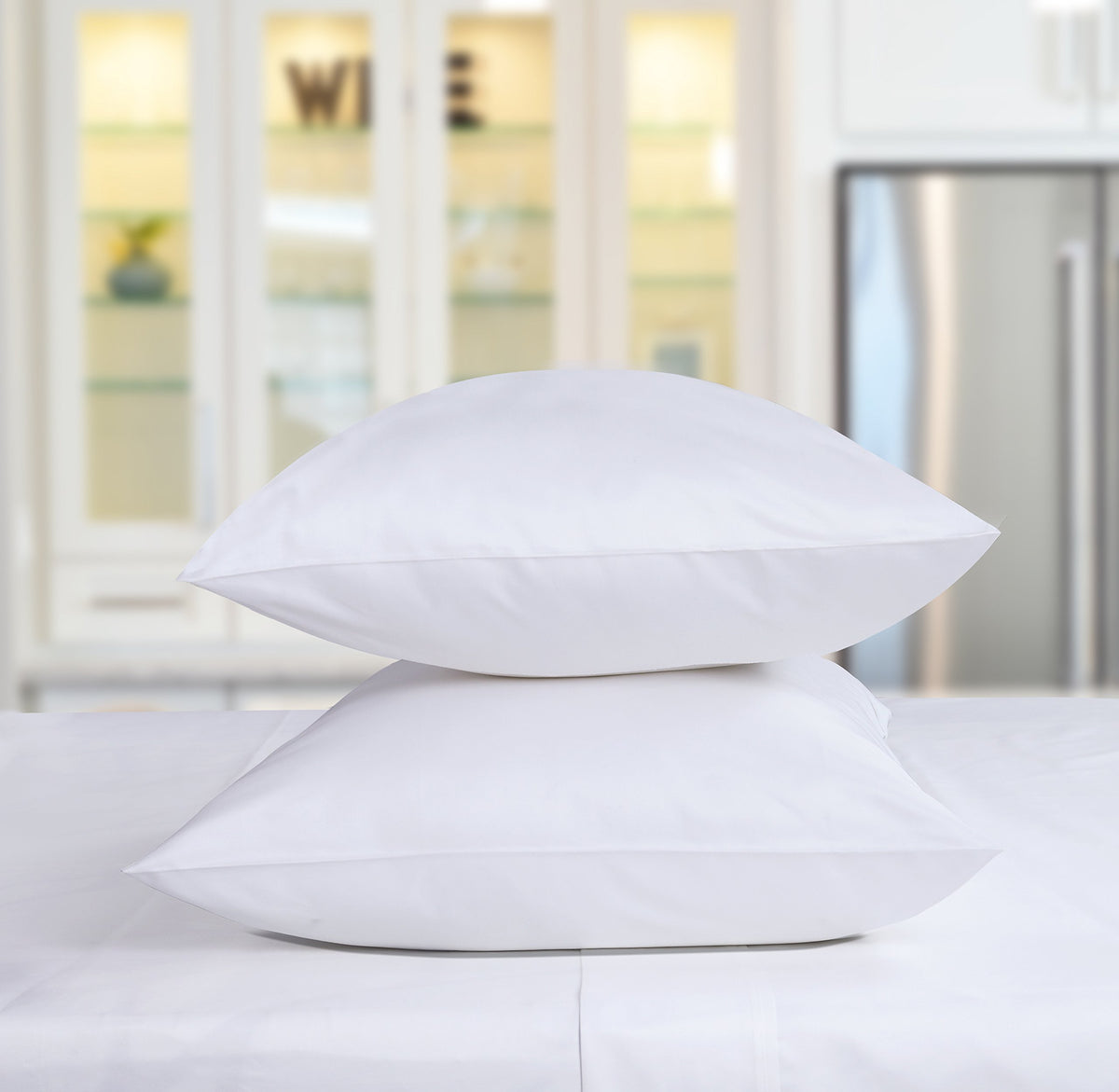 Threadmill Luxury Pillow Cases Standard Size Set Of 2 | 1200 Thread Count 100% Usa Supima Cotton Sheets | Soft Solid Sateen, Bre