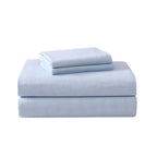 Laura Ashley - Twin Sheet Set, Cotton Flannel Bedding, Brushed For Extra Softness & Comfort (Serene Blue, Twin)