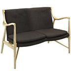Modway Makeshift Upholstered Loveseat in Natural Brown