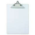 Saunders Black Plastic Clipboard With Low Profile Clip, Clear, Letter, 21803
