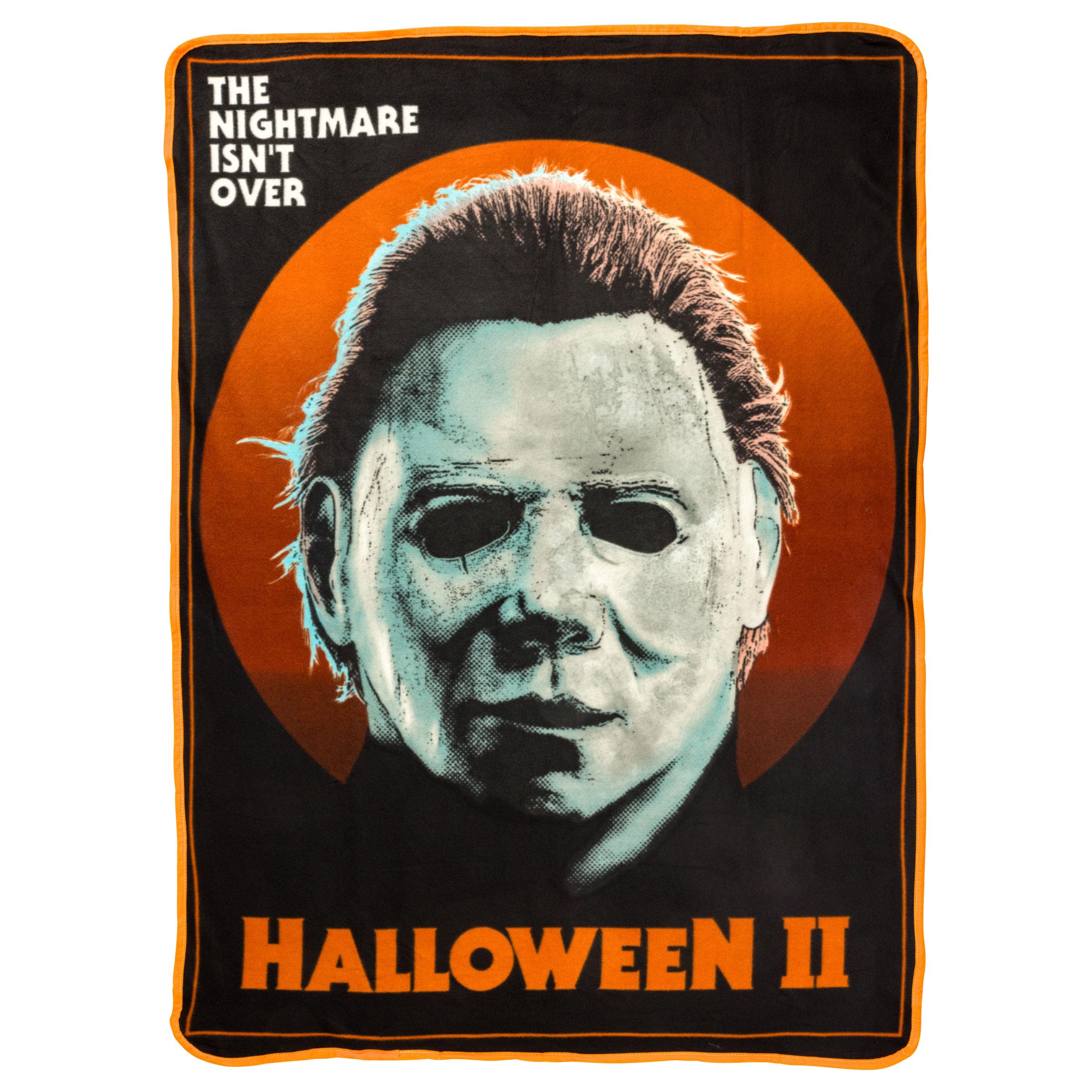 Silver Buffalo Halloween Ii Mike Mask Close Nightmare 45' X 60' Fleece Throw Blanket