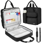 Ziozertt Zipper Binder 3 Ring, 700 Sheets Capacity, Binder 3 Inch With Shoulder Strap Fits 13 Inch Laptop For School And Office,