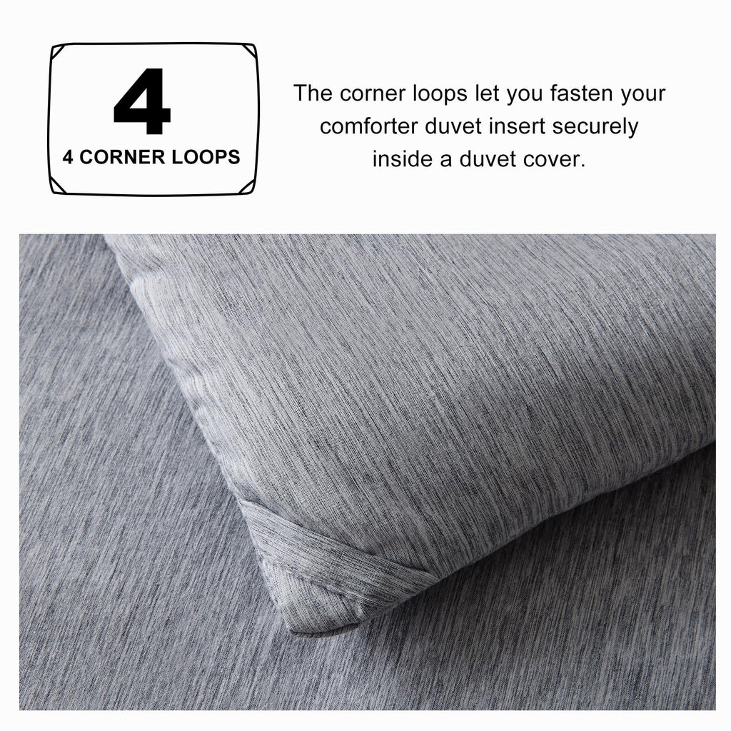 Cozylux Queen Comforter Set - 3 Pieces Grey Soft Luxury Cationic Dyeing Queen Comforter For All Season, Gray Breathable Lightweight Fluffy Bedding Sets With 1 Comforter And 2 Pillow Shams