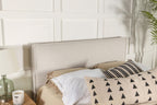 Coaster Home Furnishings Izzy Contemporary 47-inch Fabric Upholstered Panel Headboard for Bedroom King Size Sand 315985K