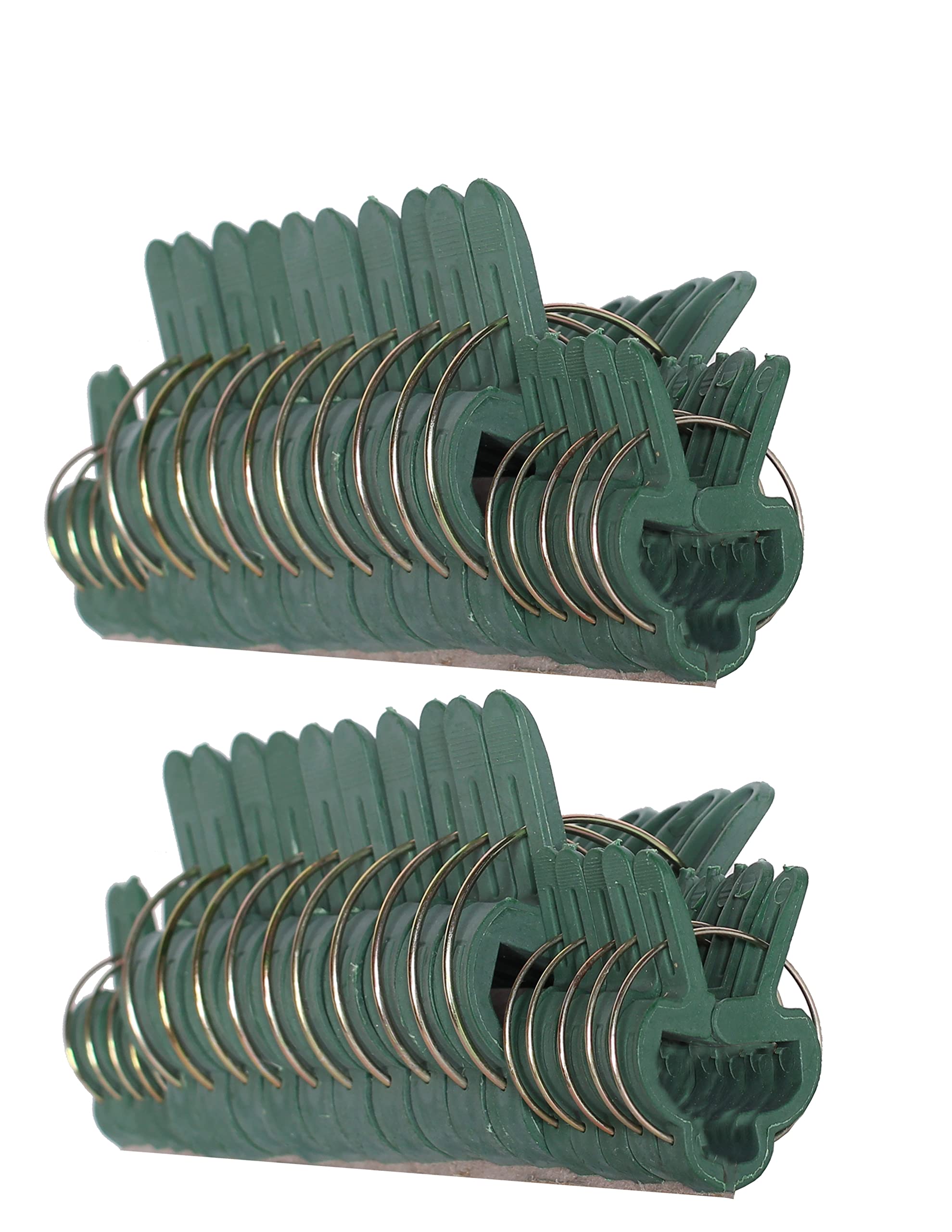 Ram-Pro 40 Piece Green Gentle Gardening Plant & Flower Lever Loop Gripper Clips, Tool For Supporting Or Straightening Plant Stem