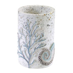 Avanti Linens - Tumbler, Guest Bathroom Essentials, Sea Inspired Bathroom Accessories (Coastal Terrazo)