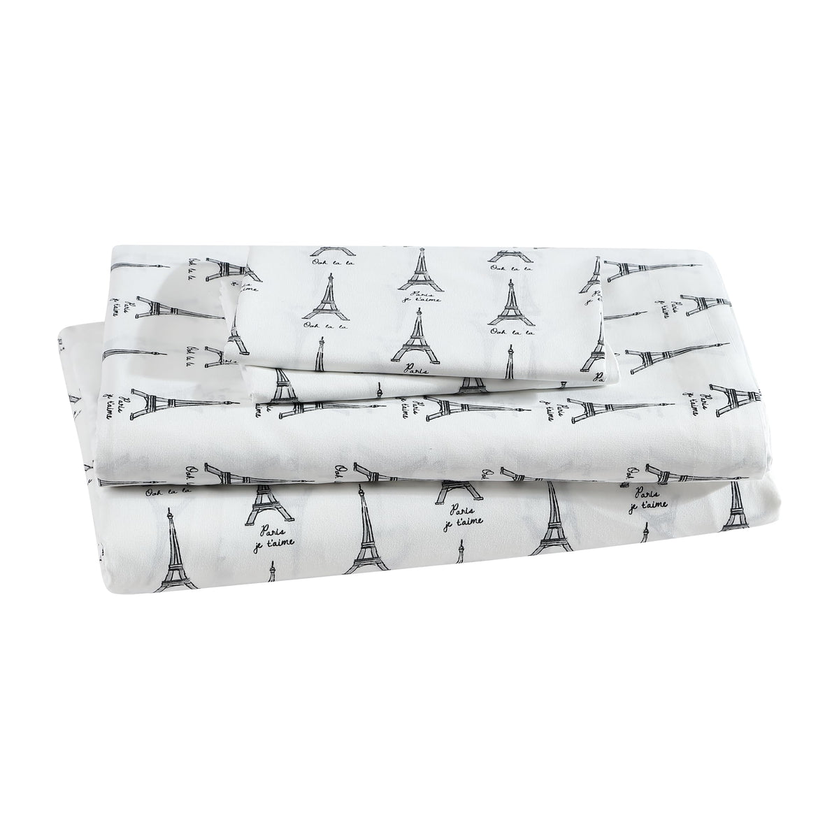 Beatrice Home Fashions Printed Microfiber Sheet Set, Soft Comfortable Easy Care, Includes 1 Fitted Sheet With 12' Deep Pockets,