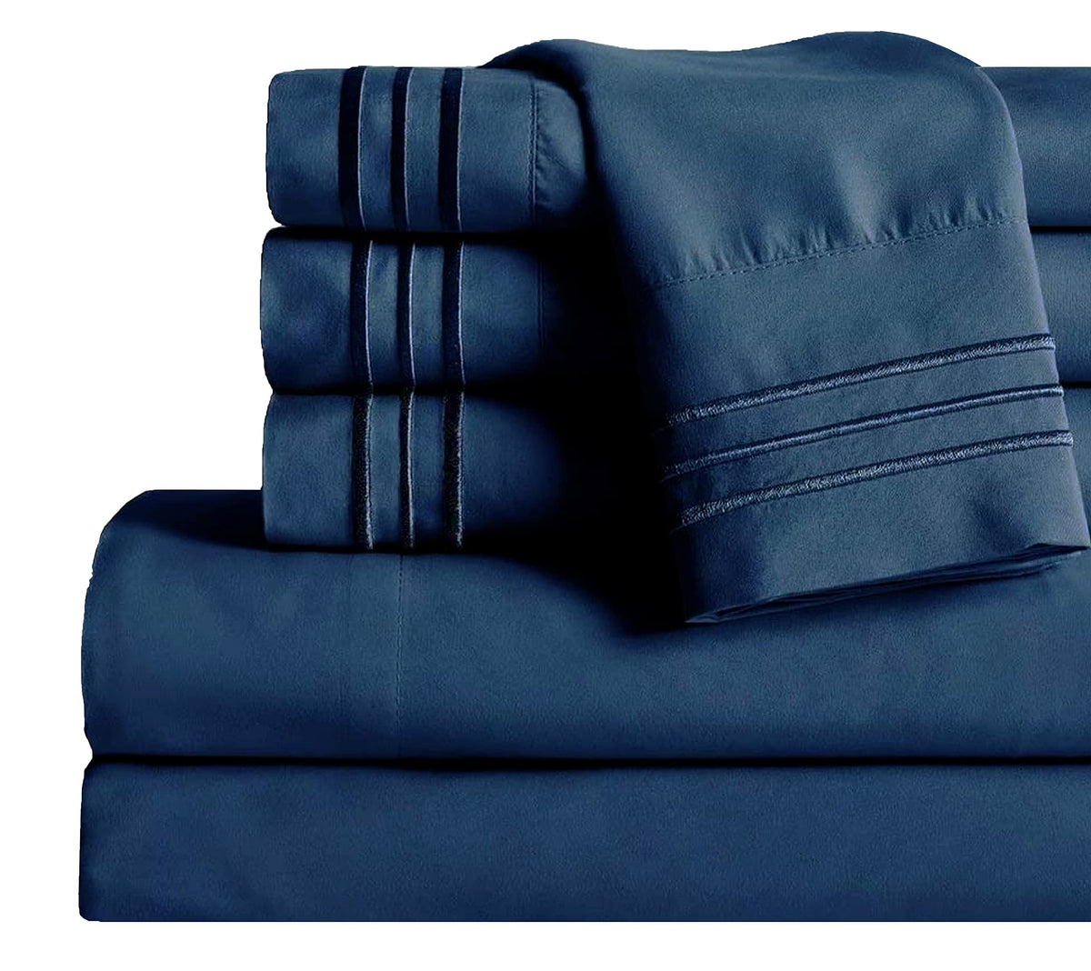 Mocassi King Sheet Set - Luxury Hotel 1800 Premier Bedding Sheets & Pillowcases - Ultra Soft Breathable & Cooling Bed Sheets - D