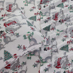 Great Bay Home 3-Piece Twin Microfiber Sheet Set Holiday-Printed, Ultra-Soft, Wrinkle & Fade-Resistant Patterns Inspired By Holidays All-Season Bedding Sheets & Pillowcases (Twin, Winter Wonderland)