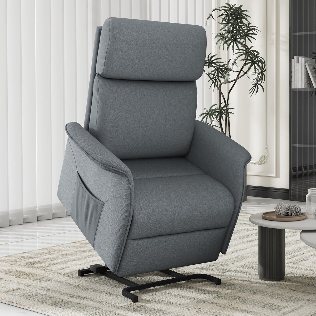 Okup Dual Motor Power Lift Recliner Chair For Elderly With Massage And Heat, Electric Recliner Chairs For Adults With Large Seat