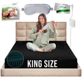 Earth Grounding Fitted Sheet King Size With 12% Silver Fiber & 4% Silk & 84% Organic Cotton - Black - Soft Earth Grounding Well