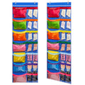 Oudain 2 Pcs Weekly Kids Clothes Organizer Large 21 Pockets 7shelf, Blue