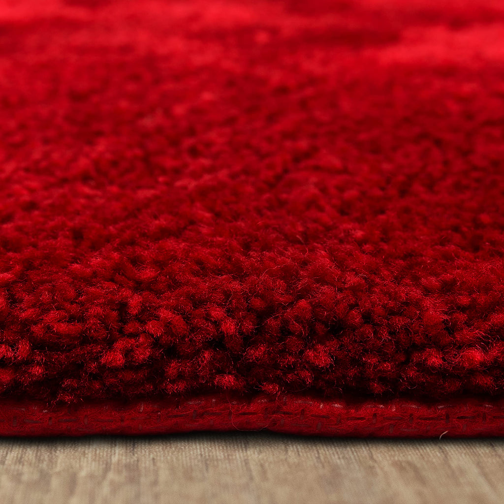 Mohawk Home Machine Washable Royal Bath Mat, Scarlet Red (1' 5'' X 2')