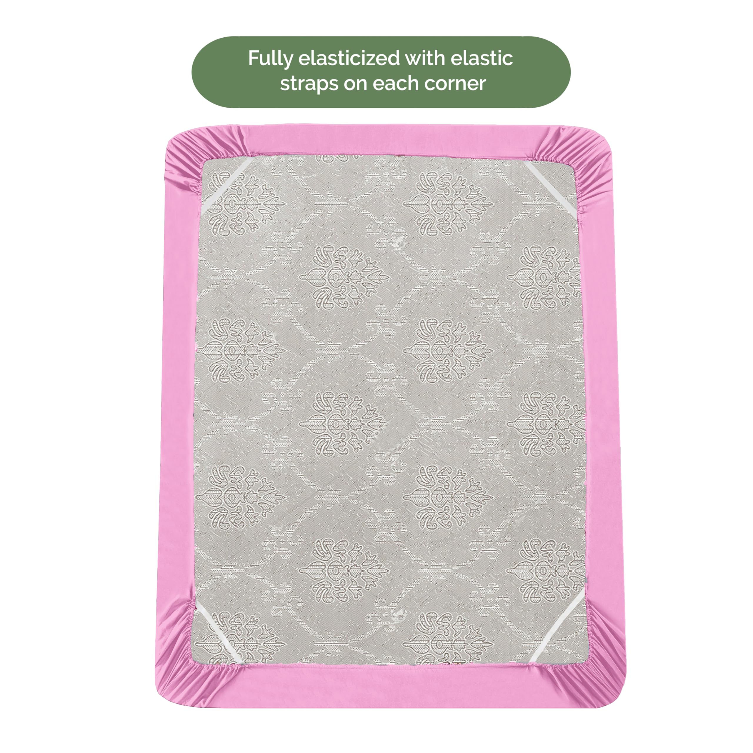 Elegant Comfort 1500 Premium Hotel Quality 18-21 Inches Deep - Extra Deep Pocket Single Fitted Sheet For High Mattress, Luxury And Softest, Smart Pocket - Wrinkle Free, Full, Light Pink