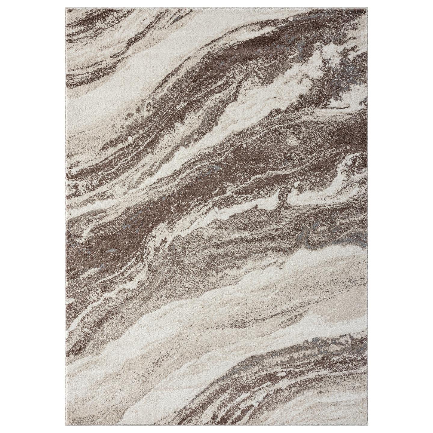 Luxe Weavers Lagos Collection 7983 Brown 8X10 Art Deco Geometric Area Rug