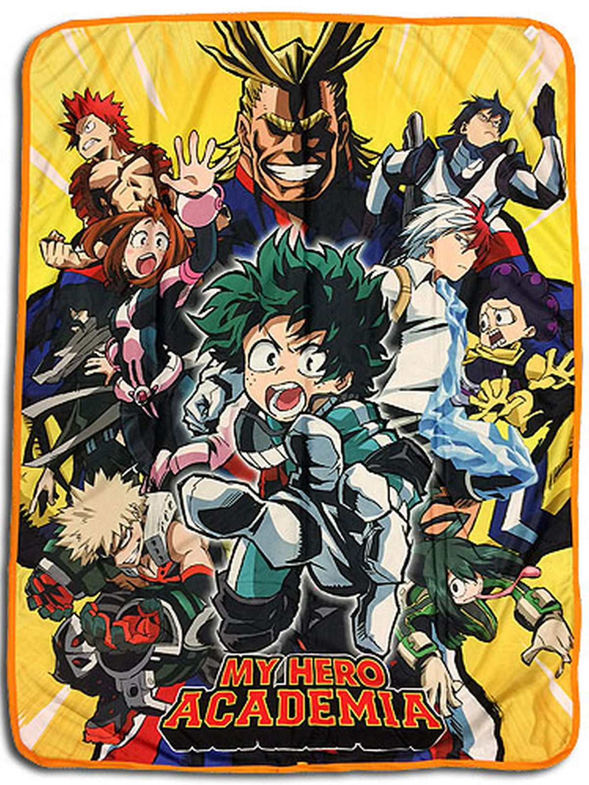 Great Eastern Entertainment - 57885 My Hero Academia- Big Group Sublimation Throw Blanket,Multicolor,46Wx60L