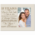 LifeSong Milestones Personalized Fifteen Year for her him Couple Custom Engraved Wedding Gift for Husband Wife Girlfriend Boyfri