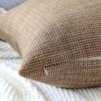 Otostar Linen Throw Pillow Covers Set Of 2 Decorative Square Pillowcases Cushion Covers 20X20 Inch For Home Decor Sofa Bedroom Car 50 X 50Cm Coffee Brown