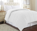 Modern Threads Down Alternative Microfiber Quilted Reversible Comforter & Duvet Insert - Soft, Comfortable Alternative To Goose Down - Bedding For All Seasons White/White Full/Queen