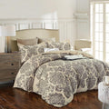 Jucfhy Duvet Cover Queen,600 Thread Count Cotton 3Pcs Queen Duvet Cover Set Paisley Printed Pattern On Khaki,Reversible With Zip